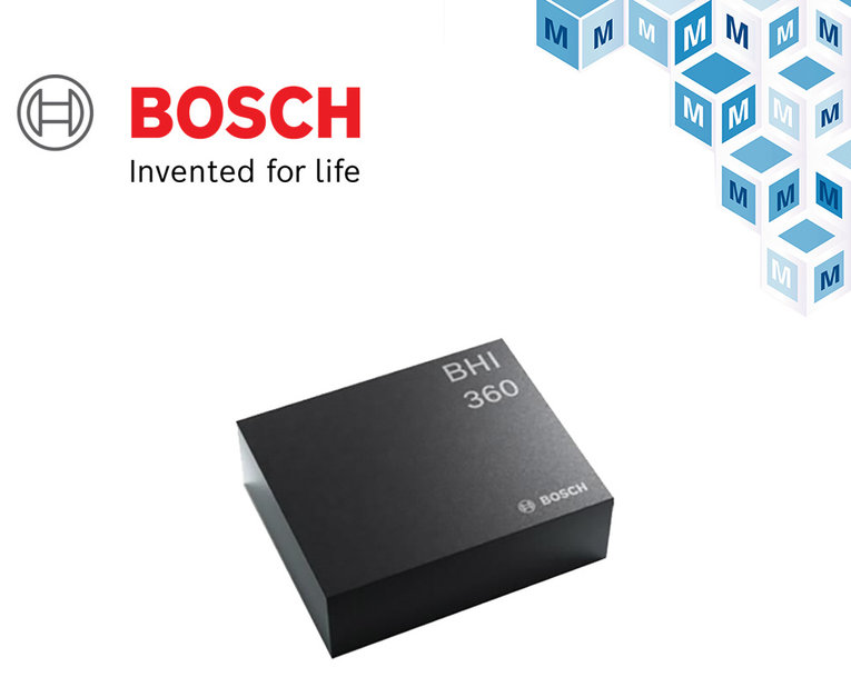 Neu bei Mouser: BHI360 Smart-Sensor von Bosch mit hoher Präzision und geringer Latenz für Wearables und Smartphones